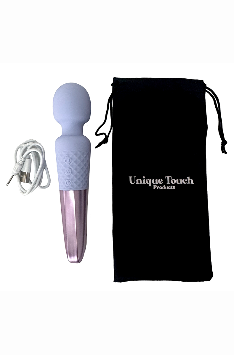 rechargeable waterproof wand vibrator pleasure travel kit